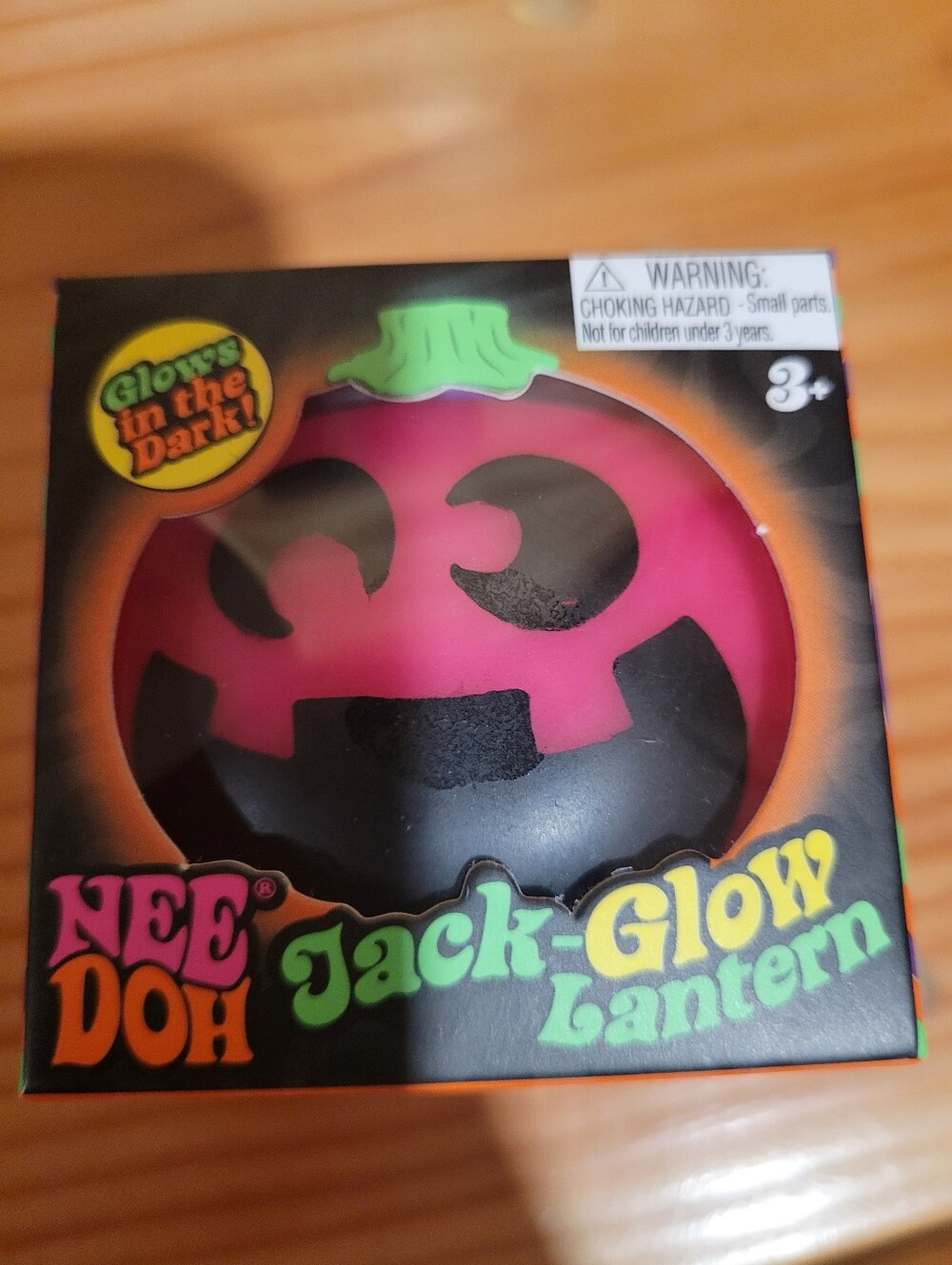 Needoh Jack-Glow Lantern Kids Toy - Pink and Black